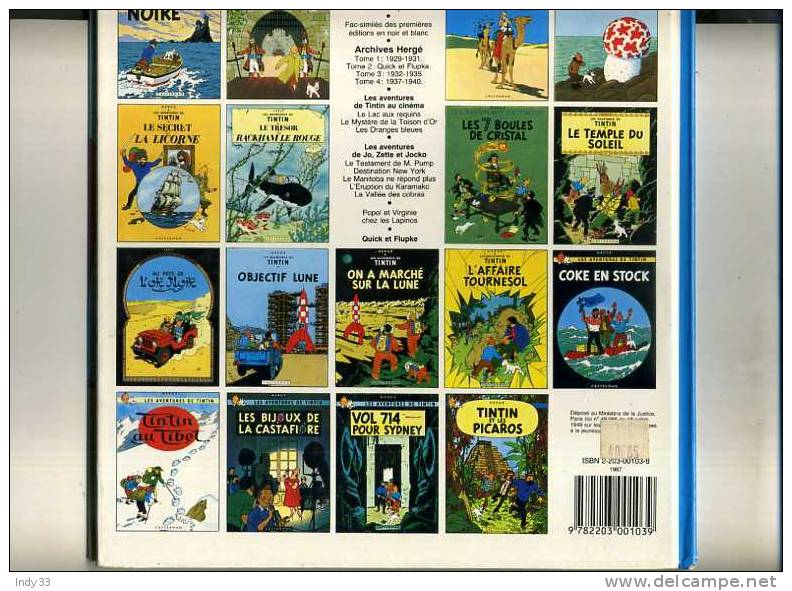 - TINTIN . LES CIGARES DU PHARAON . CASTERMAN COPYRIGHT RENEWED 1983 - Tintin