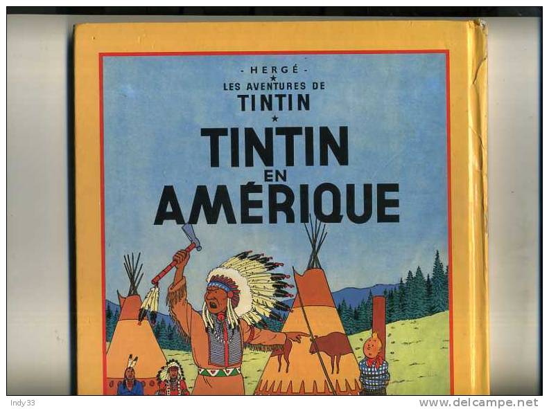 - TINTIN . TINTIN AU CONGO/TINTIN EN AMERIQUE . ALBUM DOUBLE FRANCE-LOISIRS . CASTERMAN 1987 - Tintin