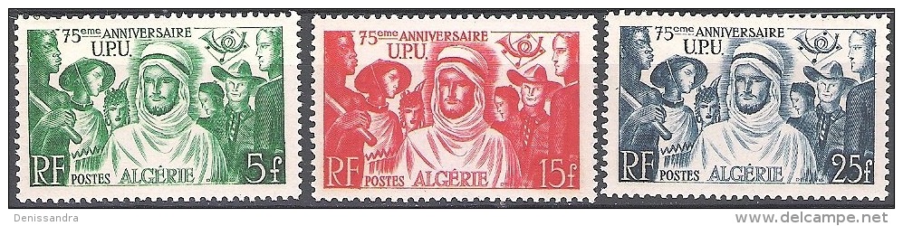 Algerie 1949 Michel 283 - 285 Neuf ** Cote (2005) 14.20 Euro 75 Ans UPU - Unused Stamps