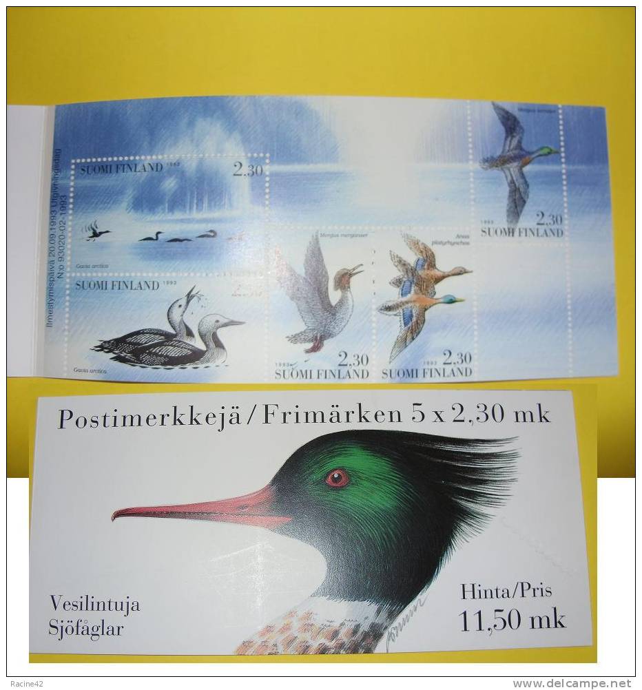 CARNET  SUOMI-FINLANDE  5 X  2,3mk - THEME Oiseaux - Carnets