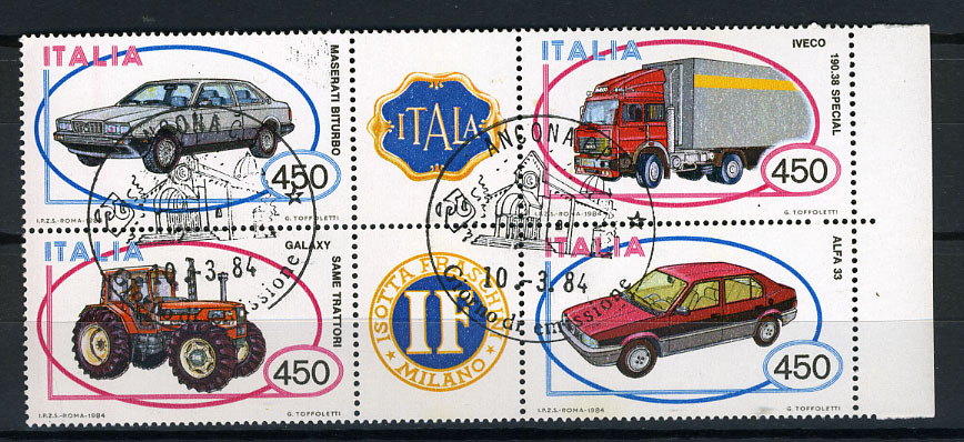 1984 - Italia - Italy - Italie - Italien - Catg. Unif. Nr. 1675/78 - Used (o) - 1981-90: Usados