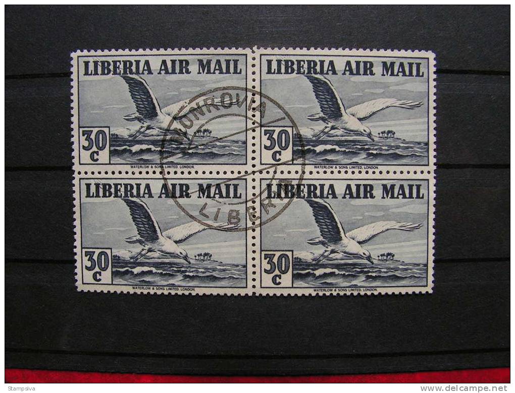 == Liberia ,  Birds , Osieauix Block - Collections, Lots & Series