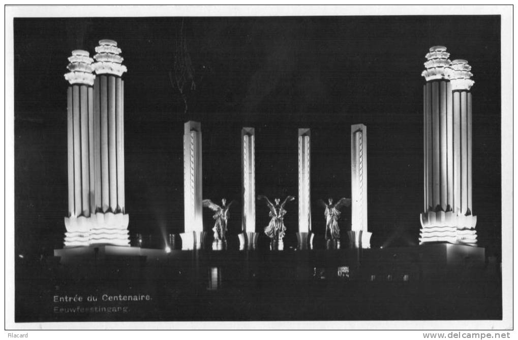 7168     Belgio Exposition De  Bruxelles  1935  Entree  Du  Centenaire  NV - Fiestas, Celebraciones