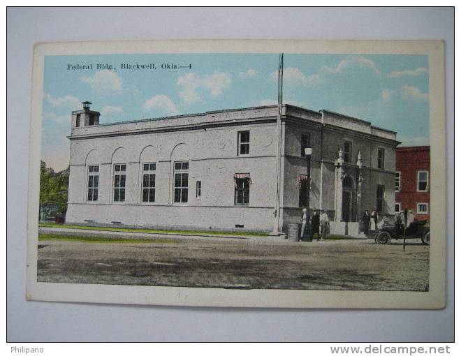 Blackwell Ok  Federal Building   Vintage Wb - Otros & Sin Clasificación