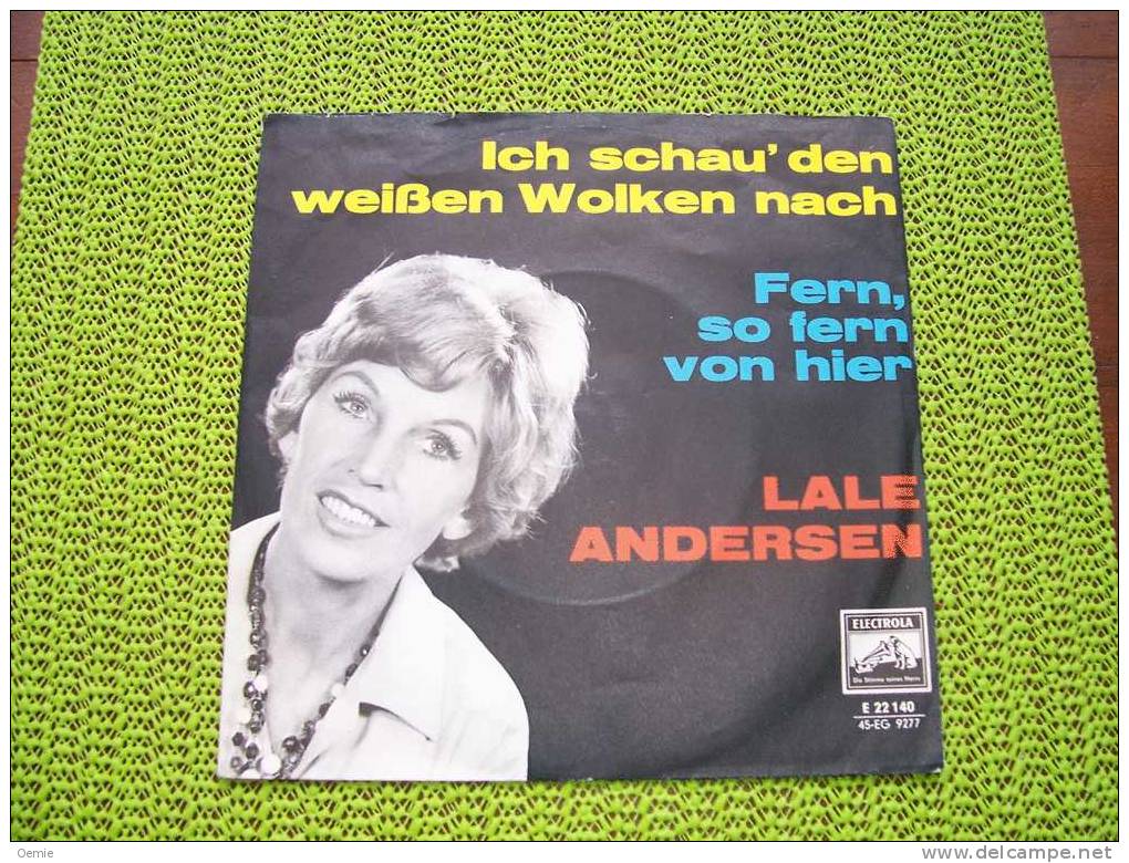 LALE  ANDERSEN  °°  ICH SCHAU' DEN WEIBEN WOLKEN NACH - Other - German Music