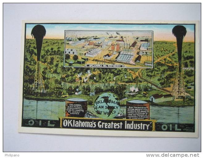 Oil   Oklahoma's Greatest Industry  Oil -Oklahoma Can Supply The World - Other & Unclassified