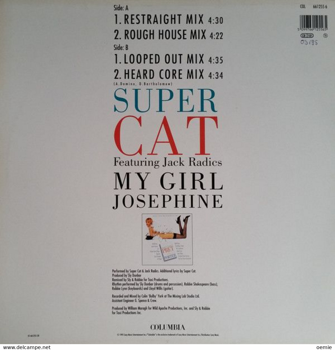 SUPER CAT FEATURING JACK RADICS°° MY GIRL JOSEPHINE - 45 Rpm - Maxi-Singles