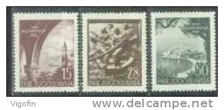 YU 1952-704-6 DAY OF NAVY, YUGOSLAVIA, 3v, MNH, ** - Nuovi