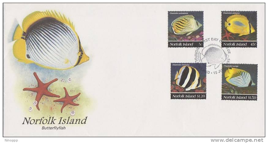 Norfolk Island-1995 Butterflyfish FDC - Norfolk Island