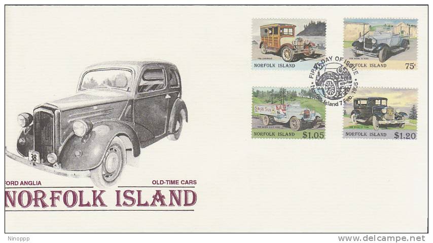 Norfolk Island-1995 Old Cars FDC - Norfolk Island