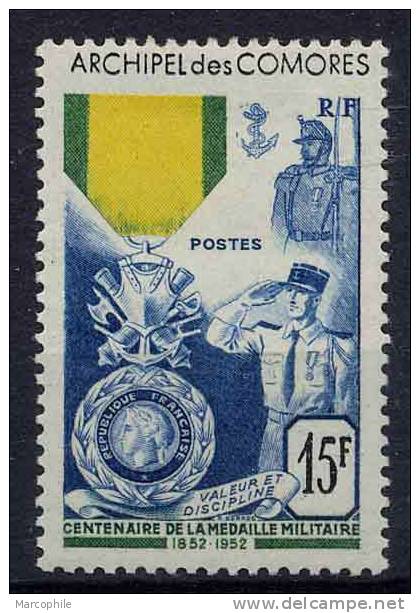 COMORES - MEDAILLE MILITAIRE / 1952  # 12 * / COTE 50.00 EURO - Unused Stamps