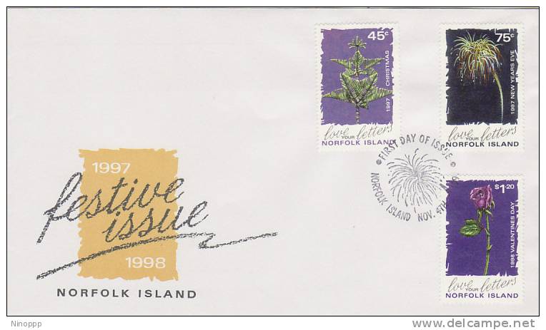 Norfolk Island-1997 Christmas FDC - Norfolk Island