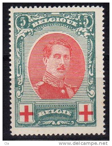 132  **  Cob 42 - 1914-1915 Croix-Rouge