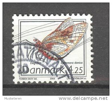 Denmark 2003 Mi. 1338    4.25 Seltene Insekten Rare Insects Eintagsfliege - Oblitérés