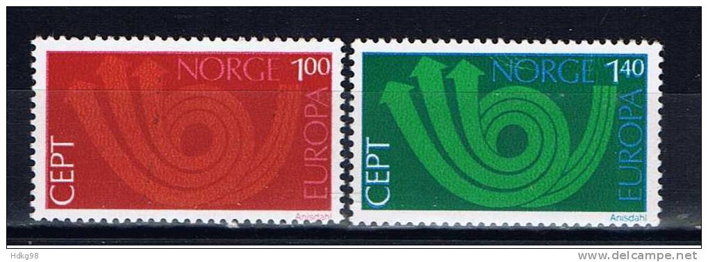 N Norwegen 1973 Mi 660-61 Mnh EUROPA - Unused Stamps
