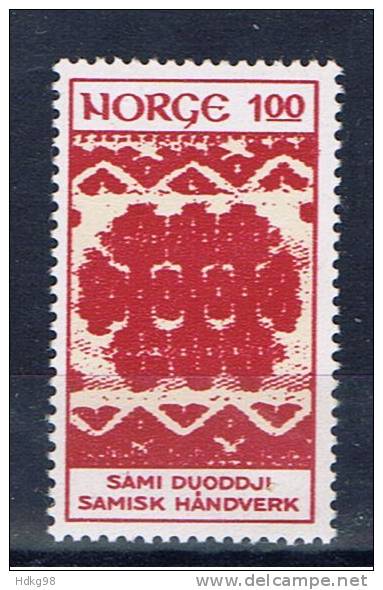 N Norwegen 1973 Mi 669 Mnh Gewebemuster Aus Lappland - Neufs