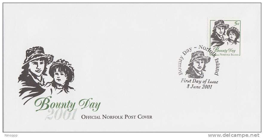 Norfolk Island-2001 Bounty Day FDC - Norfolk Island