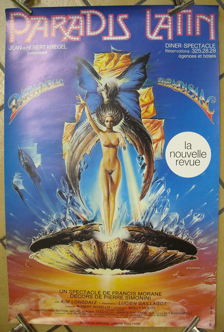 Affiche Revue Paradis Latin Illustrateur Siudmak Années 80 Vintage 60x40  Franco/France Métropolitaine (pliée En 2) - Affiches