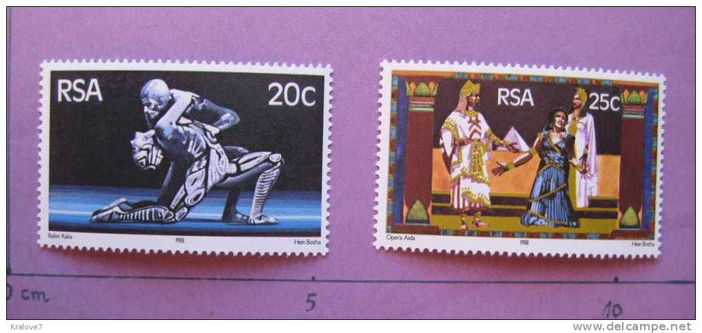 AFRIQUE DU SUD. NEUF. 2 Timbres. 1981 THEATRE SOUTH AFRICA NEW MNH.  2 Stamps. THEATRE. - Theater