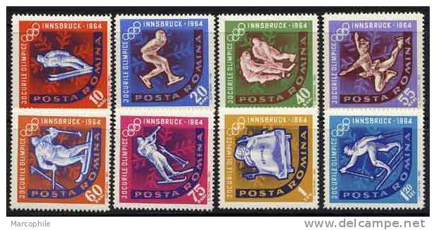 JEUX OLYMPIQUES HIVER 1964 / ROUMANIE # 1976 A 1983 ** / COTE 12.00 EURO - Hiver 1964: Innsbruck