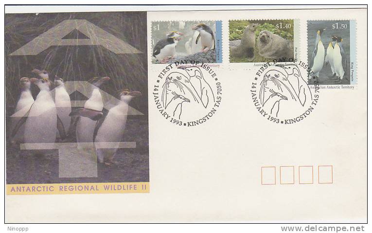 Australian Antarctic Territory-1993 Regional Wildlife II  FDC - Other & Unclassified