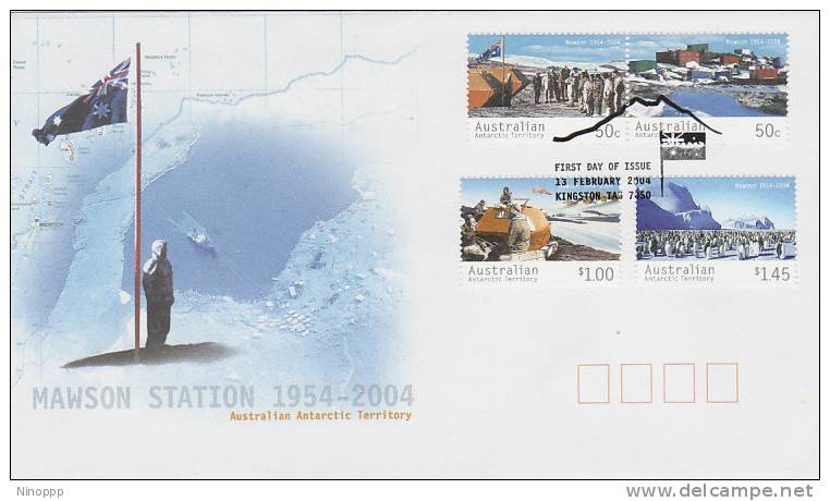 Australian Antarctic Territory-2004 Mawson Station 50th Anniversary FDC - Other & Unclassified