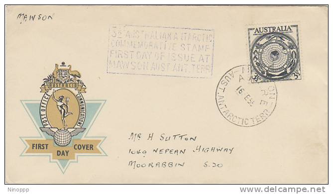 Australian Antarctic Territory-1955 ANARE Mawson Base FDC - Other & Unclassified