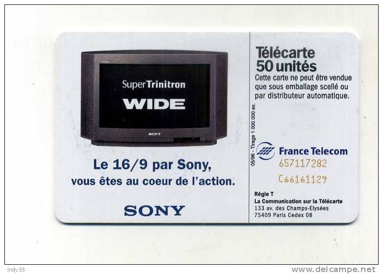 - TELECARTE PUB SONY . 1996 - Advertising