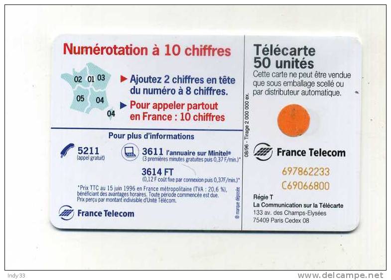 - FRANCE . TELECARTE ILLUSTREE 1996 - 1996