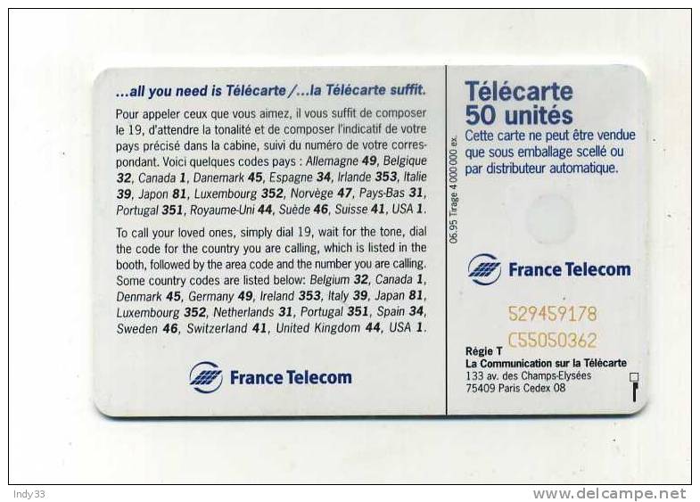 - FRANCE . TELECARTE ILLUSTREE 1995 - 1995