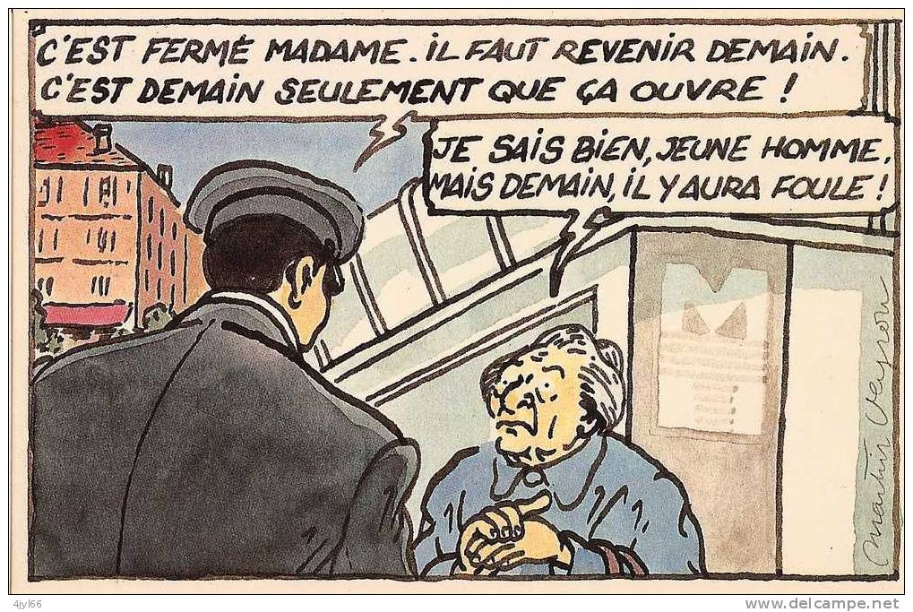 SÉRIE COMPLÈTE 6 CPM Illustrées Martin VEYRON -BD- Inauguration Du Réseau Bus + Métro - TOULOUSE - 26 Juin 1993 - TB*** - Inaugurations