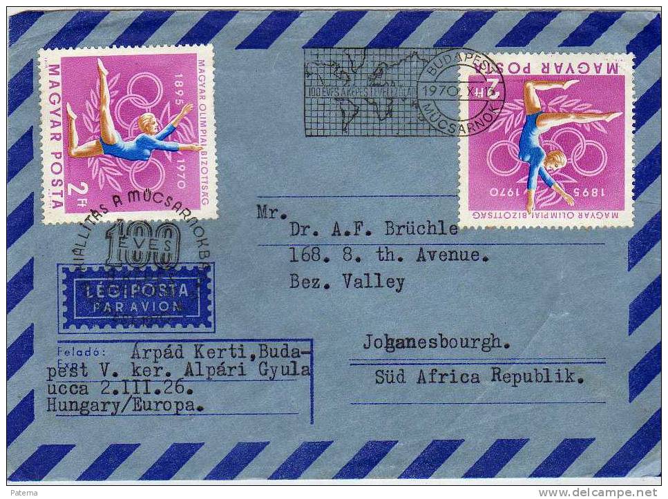 Carta, Aerea, BUDAPEST 1970 (Hungria), Cover, Lettre, Letter - Covers & Documents