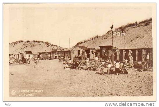 BREEDENE SUR MER - La Plage - Baden-bains    (14310) - Bredene