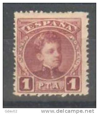 ES253-L3375.España.Spain.Spagne.Alfonso Xlll.CADETE  1901/5 .(Ed 253*)con Charnela.EXCELENTE. - Nuevos