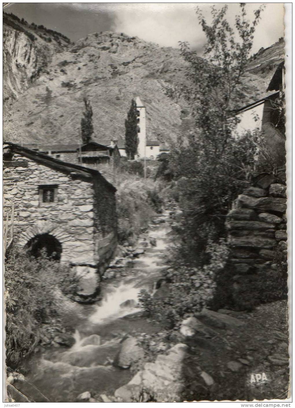 ANDORRE Canillo CPSM Moulin à Eau Et Eglise - Andorre