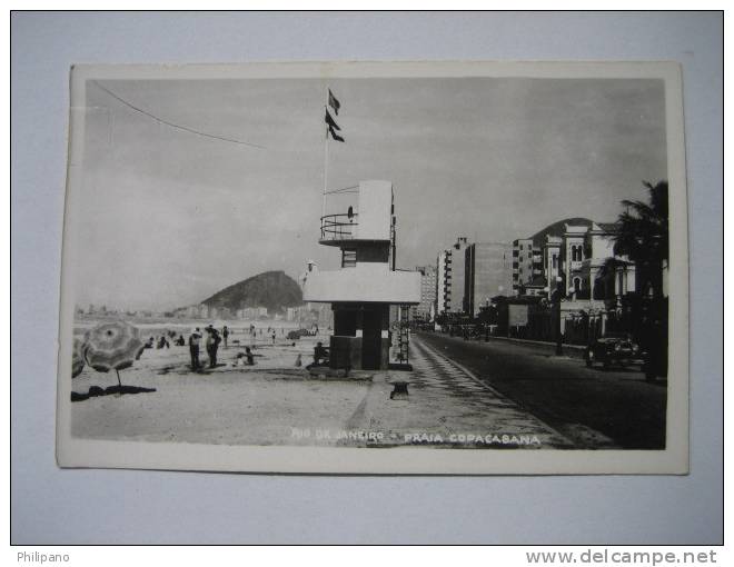 Brazil  Rio De Janiero Praia Copacabana  Real Photo - Copacabana