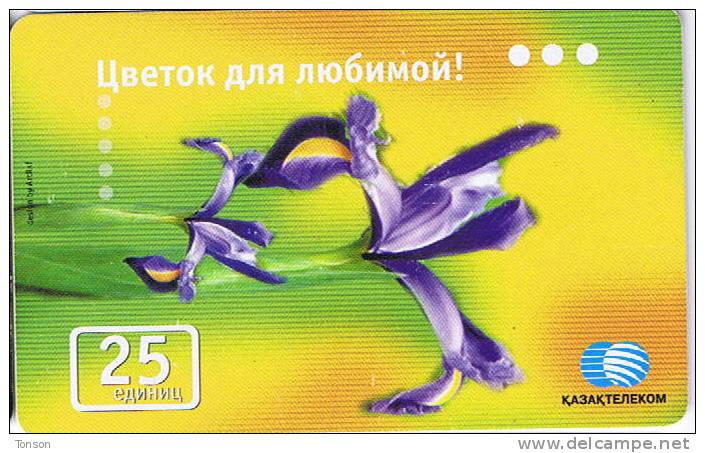 Kazakhstan, KZ-9, 25 Units, Flower For Loved Woman, 2 Scans . - Kazakistan