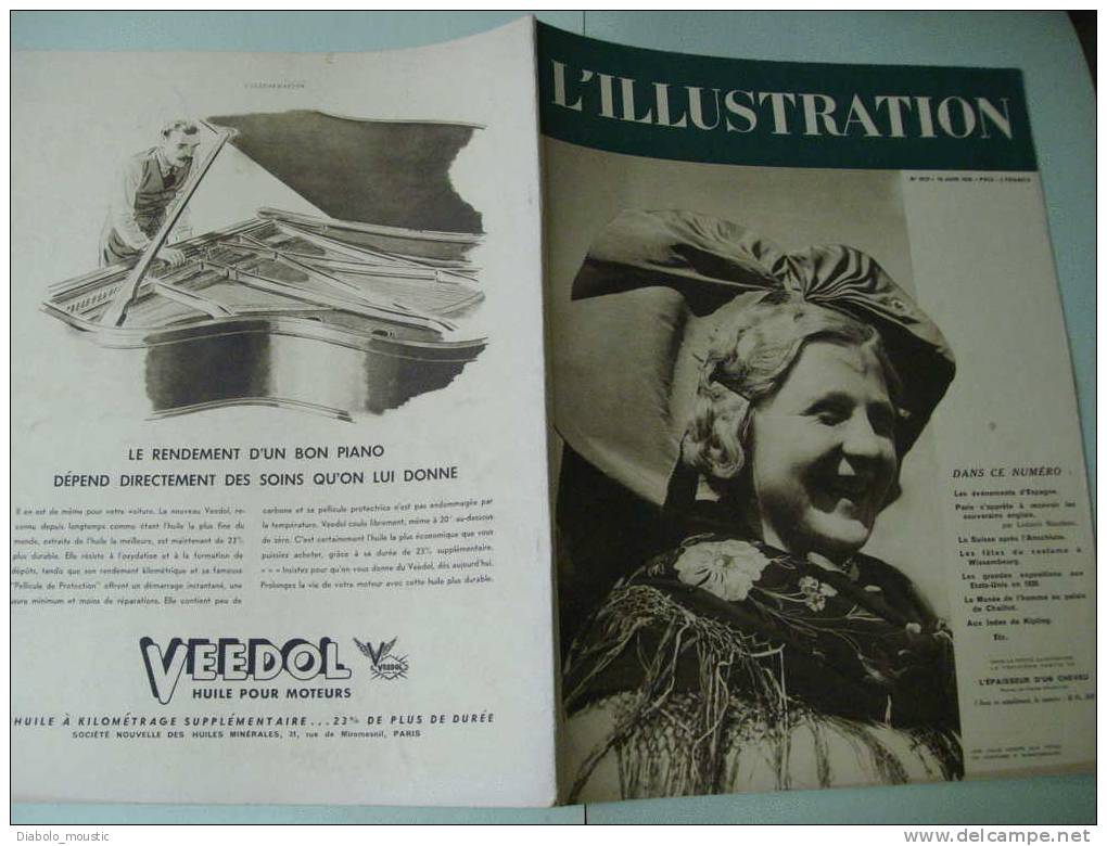 L'illustration  18 Juin 1938 :Aviation Italienne Contre Les Républicains (Espagne); EXPOSITION San-Francisco (USA) - L'Illustration