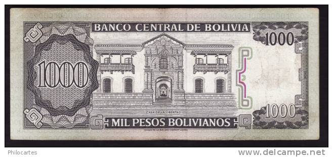 BOLIVIE - 1000 Pesos Bolivianos 25 Juin 1982 - Utilisé - Bolivie