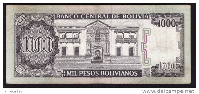 BOLIVIE - 1000 Pesos Bolivianos 25 Juin 1982 - Utilisé - Bolivia