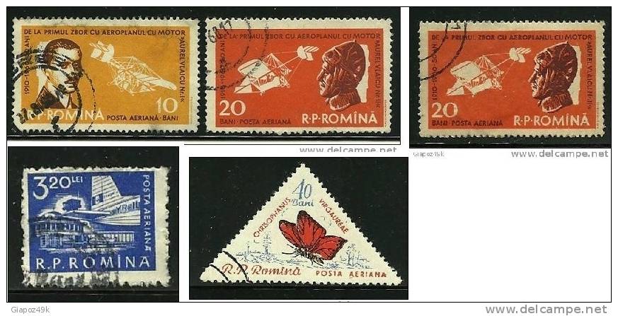 ● ROMANIA - 1960 - Posta Aerea  - Vari  Usati - Cat. ? € - L. 420 /21 /22 /24 - Gebruikt