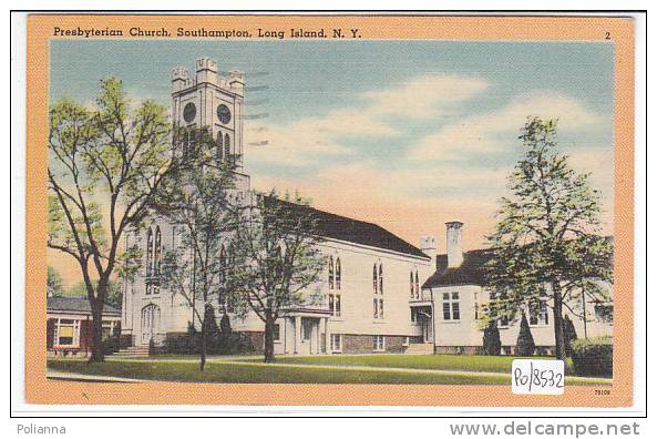 PO8532# LONG ISLAND - SOUTHAMPTON - Presbyterian Church  VG 1972 - Long Island