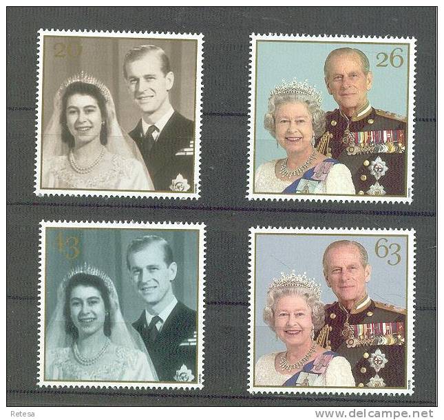 GREAT BRITAIN  GOLDEN WEDDING QUEEN 1997 ** - Unused Stamps