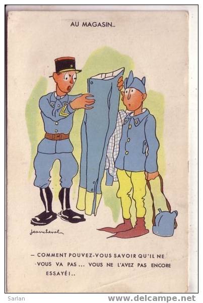 Illustration Militaire De Jean CHEVAL , " Au Magasin ", *3102 - Cheval