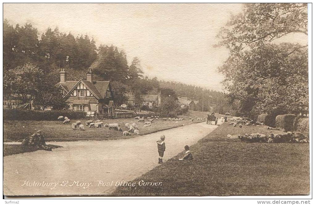 SURREY - HOLMBURY ST MARY - POST OFFICE CORNER 1913  Sur12 - Surrey