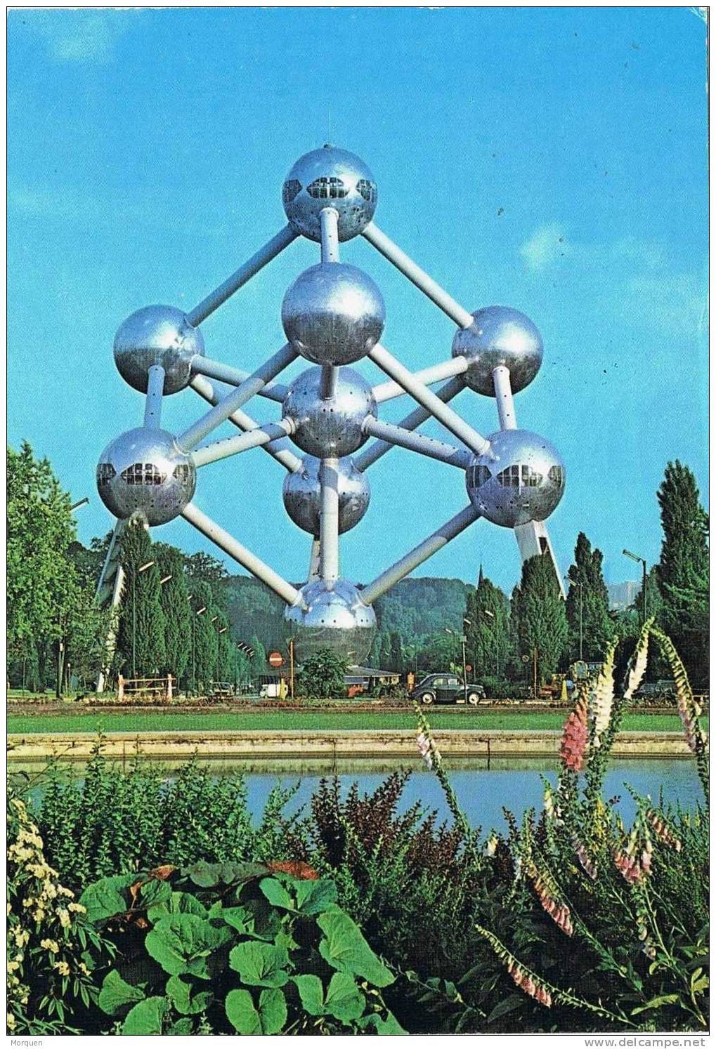 Postal BRUSSELES (Belgica) 1983.    Estampillé A L´ ATOMIUM - Cartas & Documentos