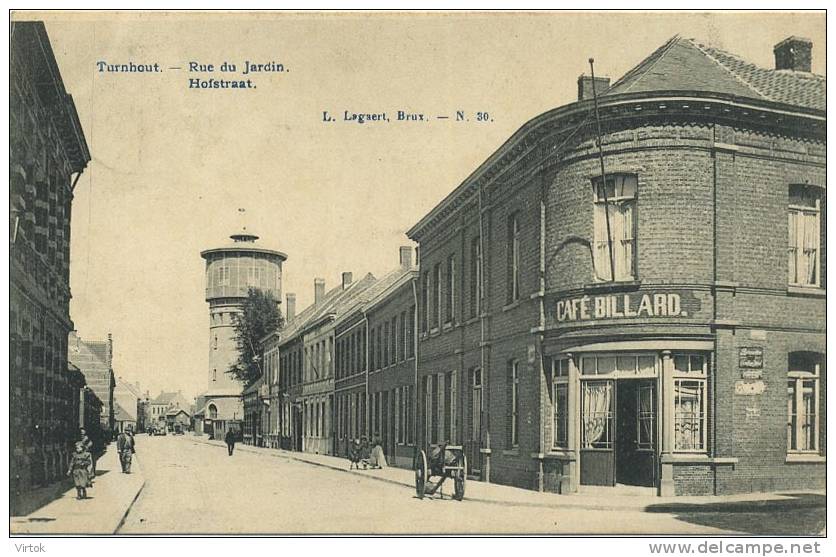 Turnhout :   Hofstraat  ( Stempel Péruwelz )  ** Watertoren¨** - Turnhout