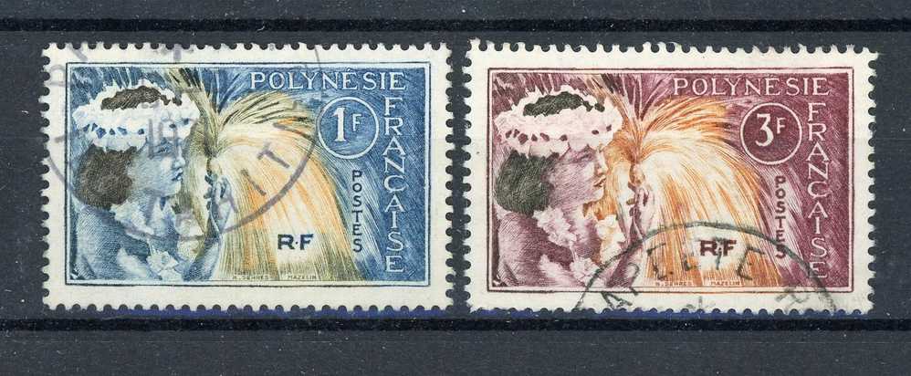 Polynésie  -  1964  :  Yv  27-28  (o)        ,   N4 - Gebraucht