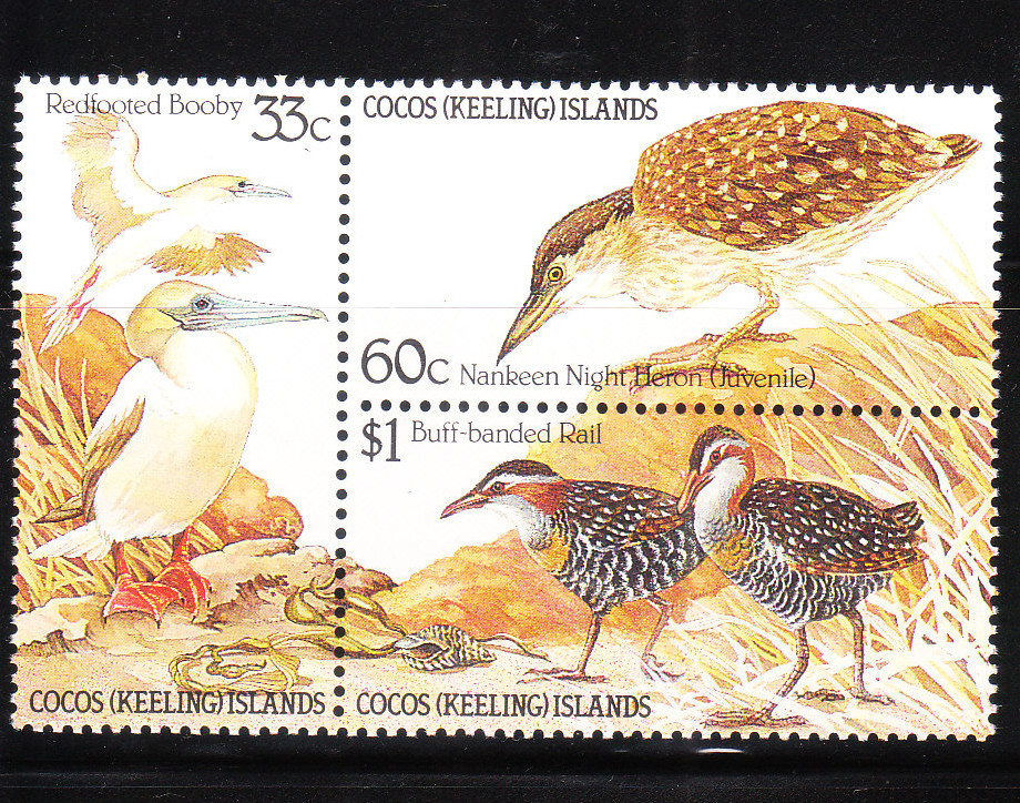 Cocos Islands 1985 Birds Block MNH - Cocos (Keeling) Islands