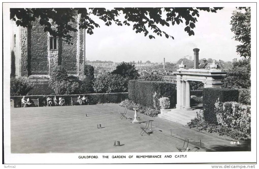 SURREY - GUILDFORD - THE GARDEN OF REMEMBRANCE AND CASTLE RP  Sur103 - Surrey